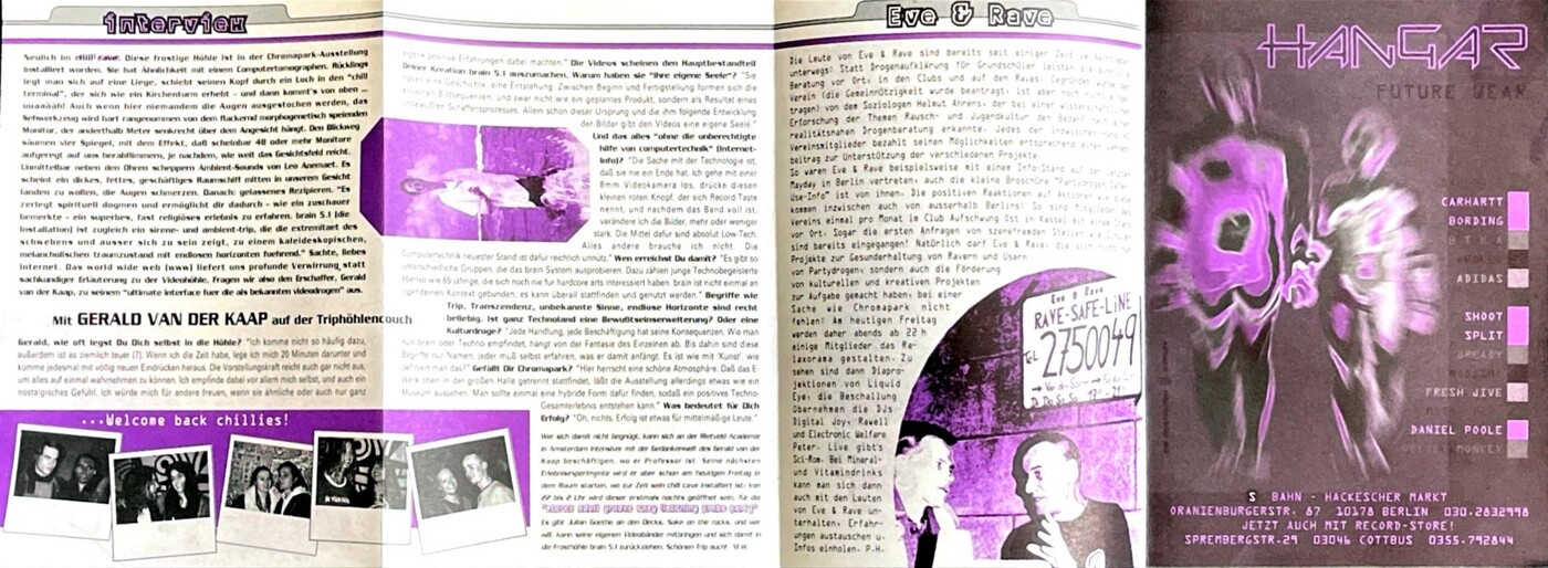 Daily Flyer Chromapark 95 back side, 13 April 1995.