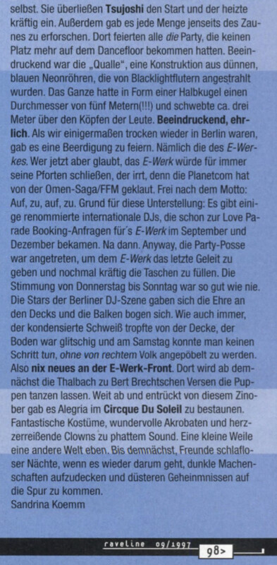 Closure press excerpt, 1997.