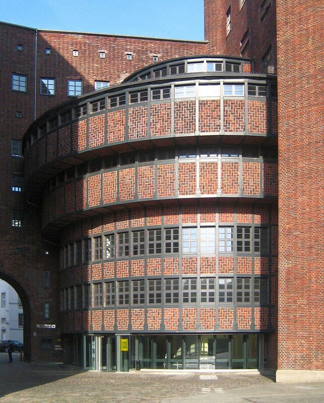 Exterior view of E-Werk's brick industrial shell.